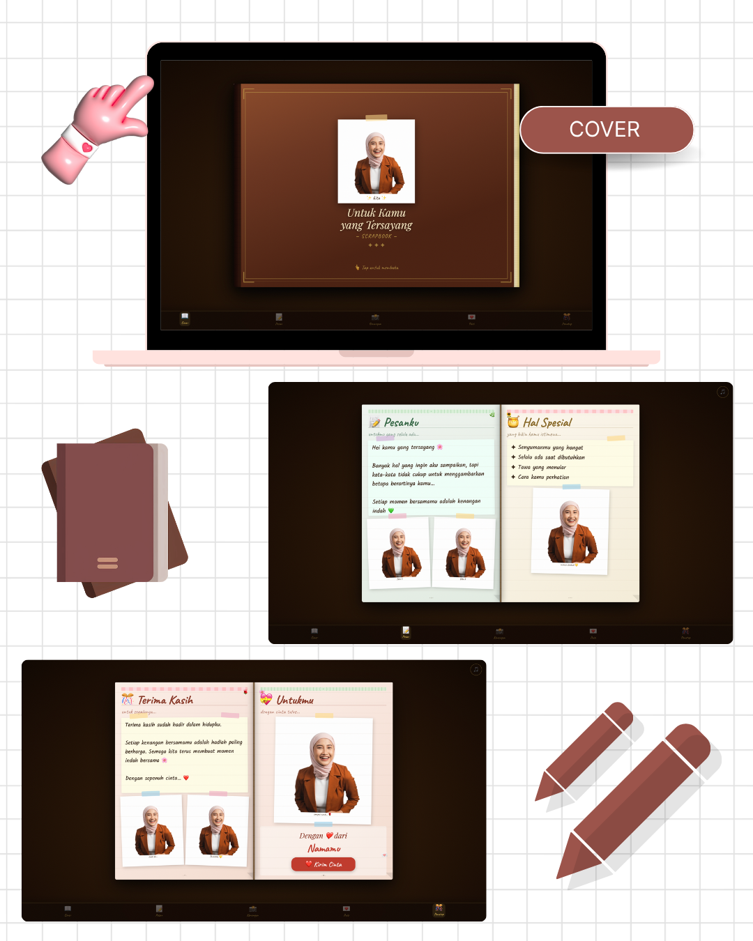 Eksklusif Scrapbook 4 - Online Gift